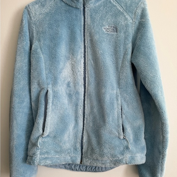 Women’s The North Face Light Blue Osito Fleece Jacket XS - Picture 1 of 4